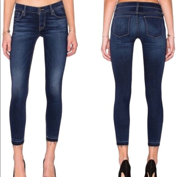 Hudson 27 (US 4) Krista Ankle Super Skinny Raw Release Hem Women’s Jeans Niya - Picture 2 of 13